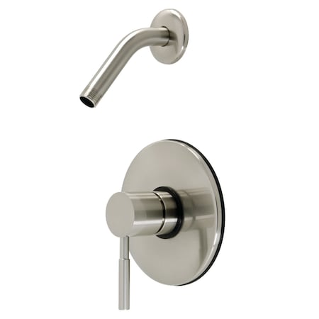 Kingston Brass Shower Faucet, Brushed Nickel, Wall Mount KB8698DLSO-LSH